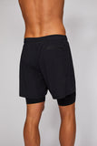 Active Performance Running Shorts with Compression for Men